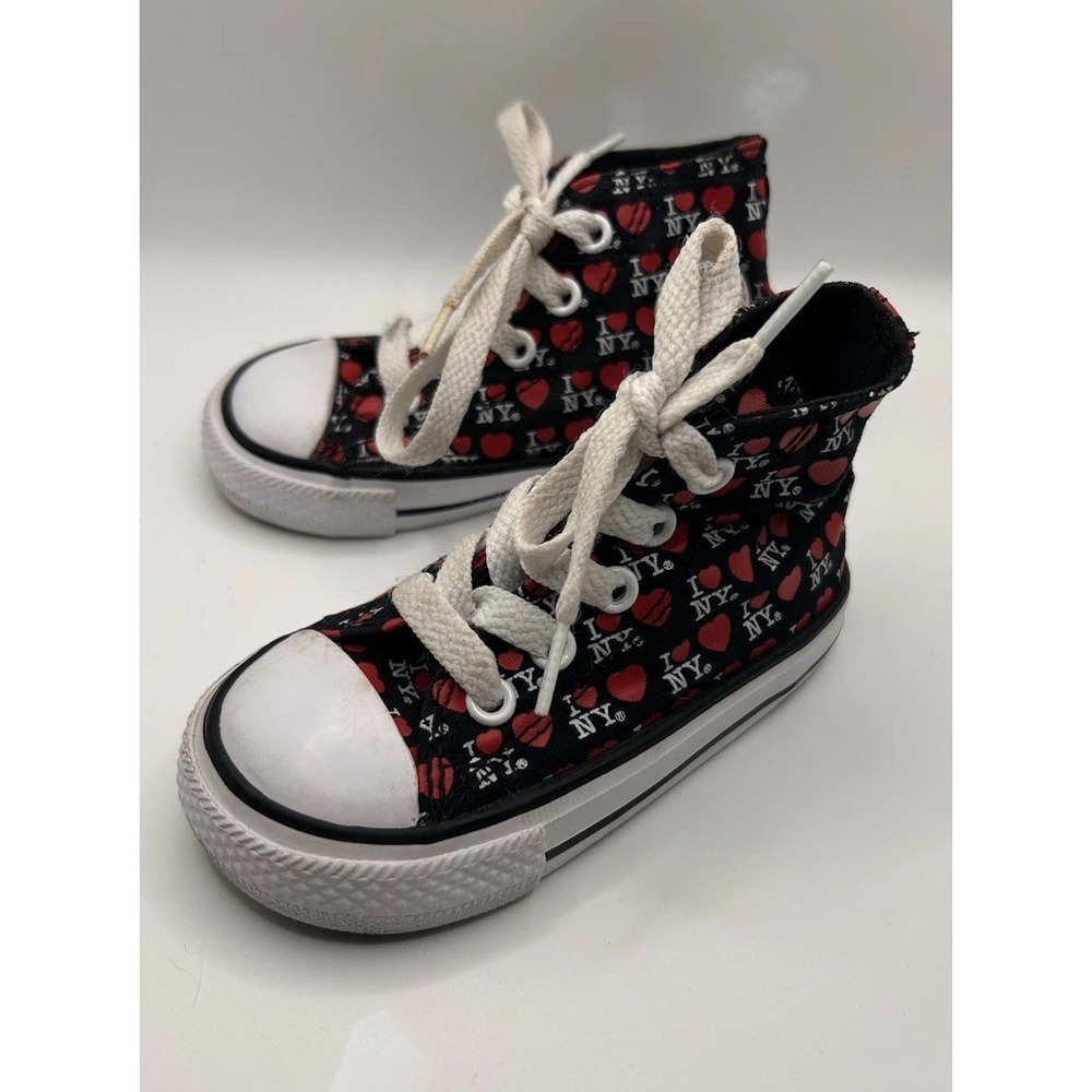 Converse Chuck Taylor All Star‎ I Love NY High Top Toddler Sneakers Size 5